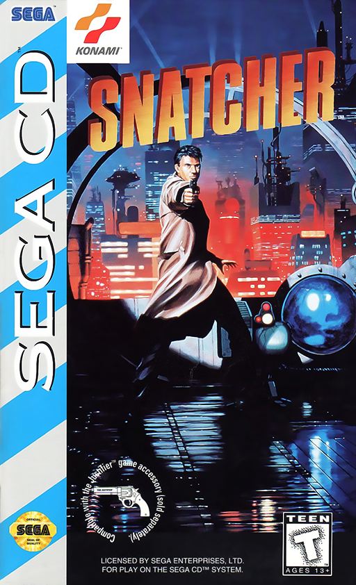 Snatcher (USA) Sega CD Game Cover